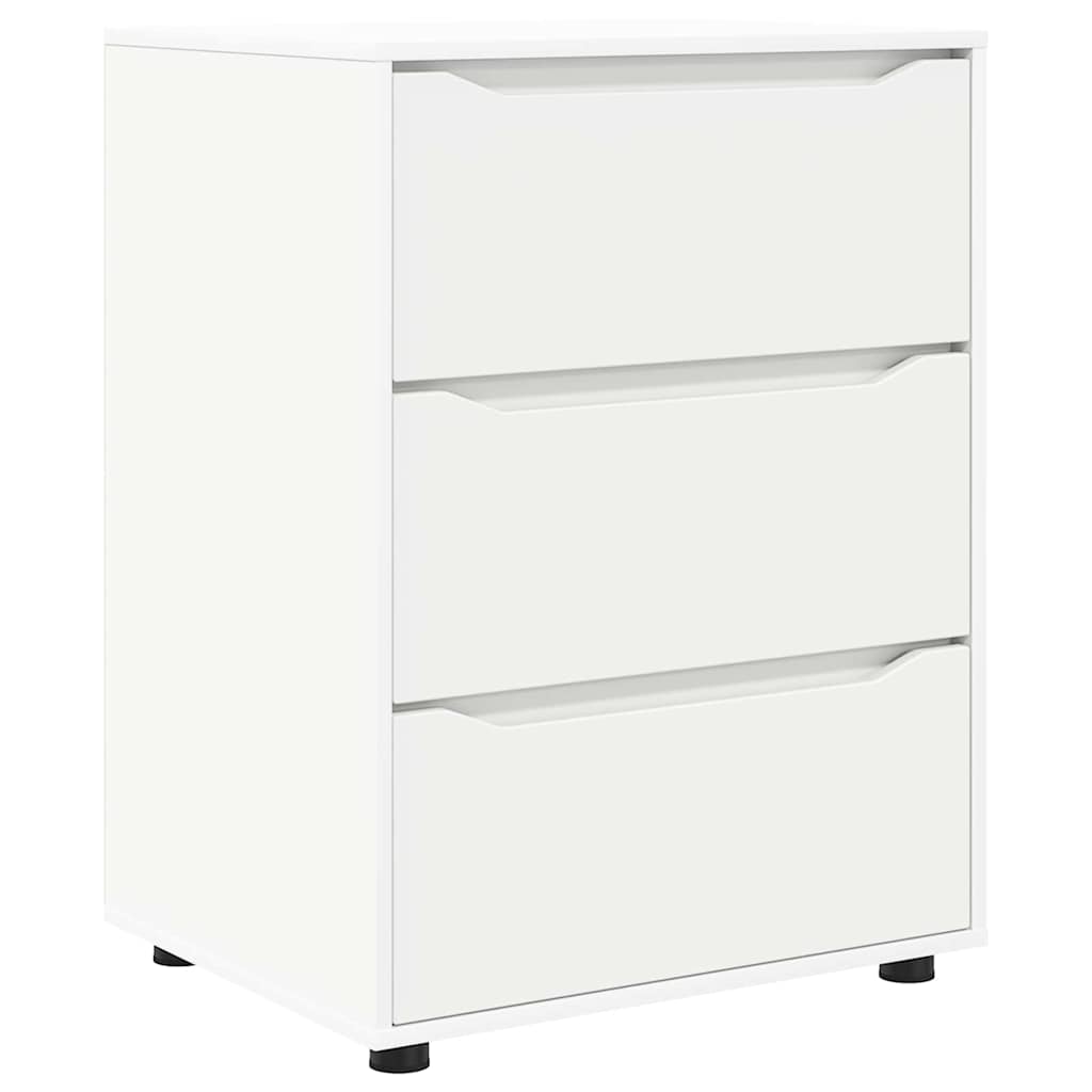 vidaXL Aufbewahrungsschrank Weiß 60 x 48 x 81 cm Holzwerkstoff