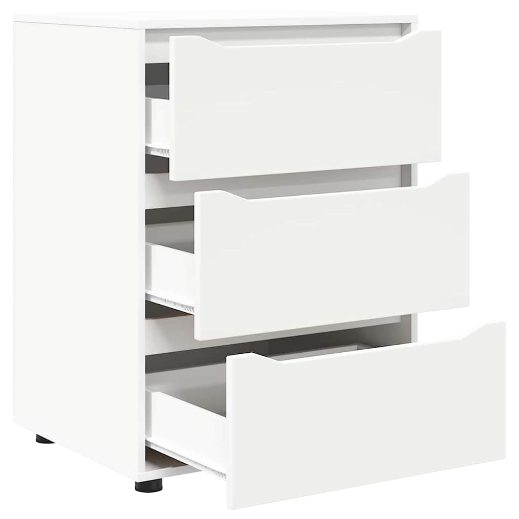 vidaXL Aufbewahrungsschrank Weiß 60 x 48 x 81 cm Holzwerkstoff