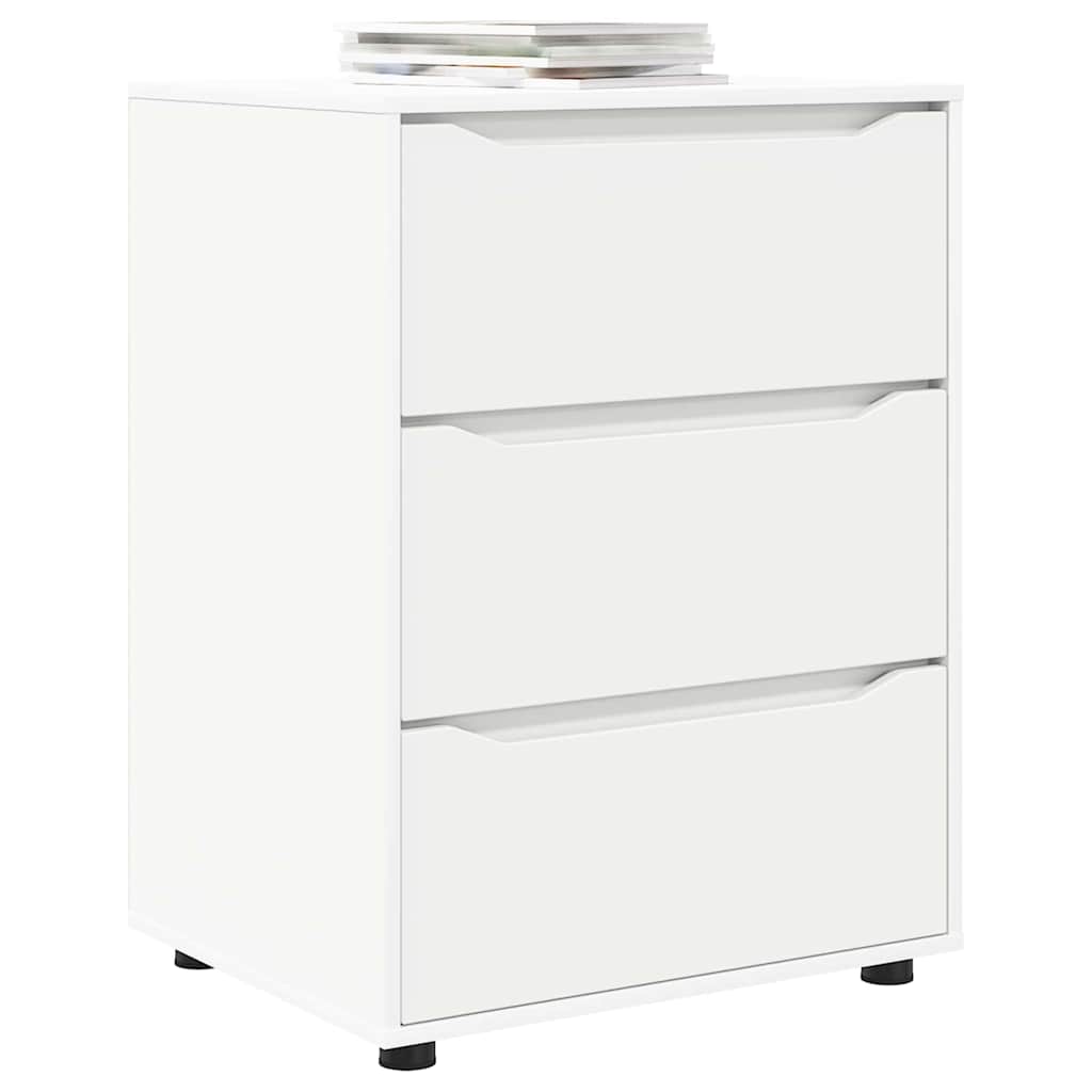 vidaXL Aufbewahrungsschrank Weiß 60 x 48 x 81 cm Holzwerkstoff