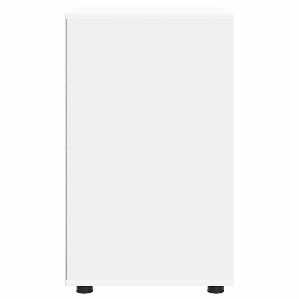 vidaXL Aufbewahrungsschrank Weiß 60 x 48 x 81 cm Holzwerkstoff