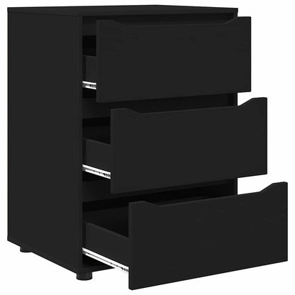 vidaXL Aufbewahrungsschrank Schwarz 60 x 48 x 81 cm Holzwerkstoff