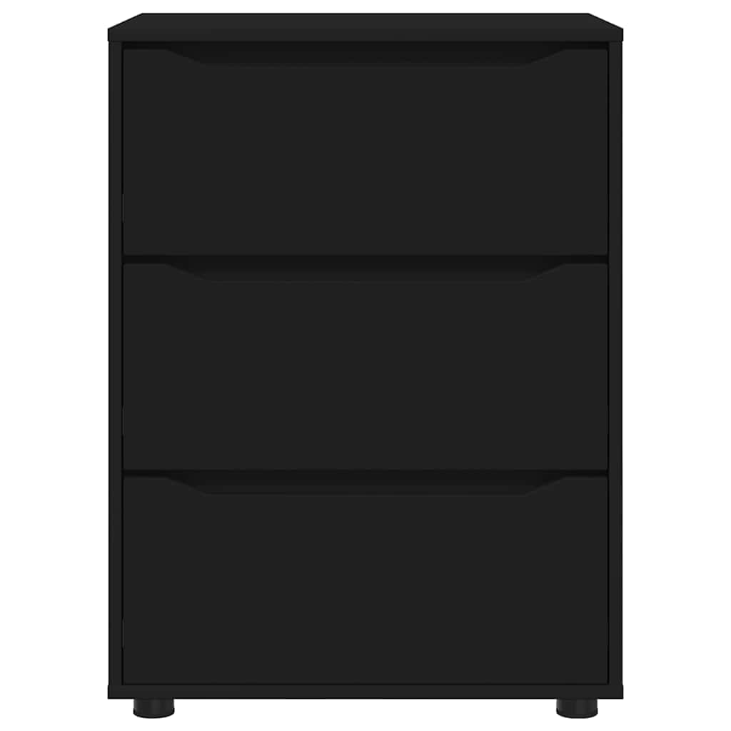 vidaXL Aufbewahrungsschrank Schwarz 60 x 48 x 81 cm Holzwerkstoff