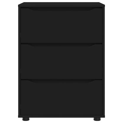 vidaXL Aufbewahrungsschrank Schwarz 60 x 48 x 81 cm Holzwerkstoff