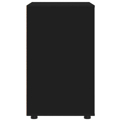 vidaXL Aufbewahrungsschrank Schwarz 60 x 48 x 81 cm Holzwerkstoff