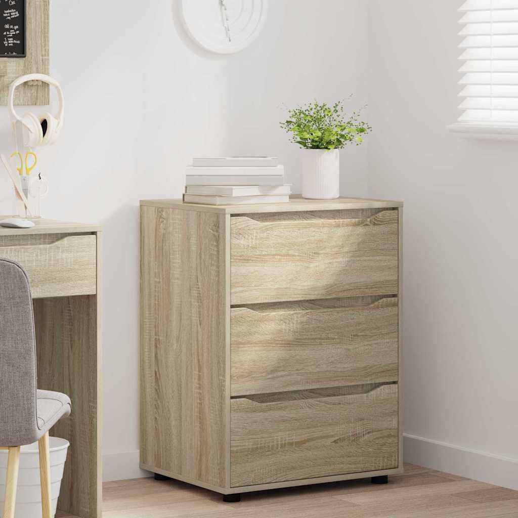 vidaXL Aufbewahrungsschrank Sonoma-Eiche 60 x 48 x 81 cm Holzwerkstoff