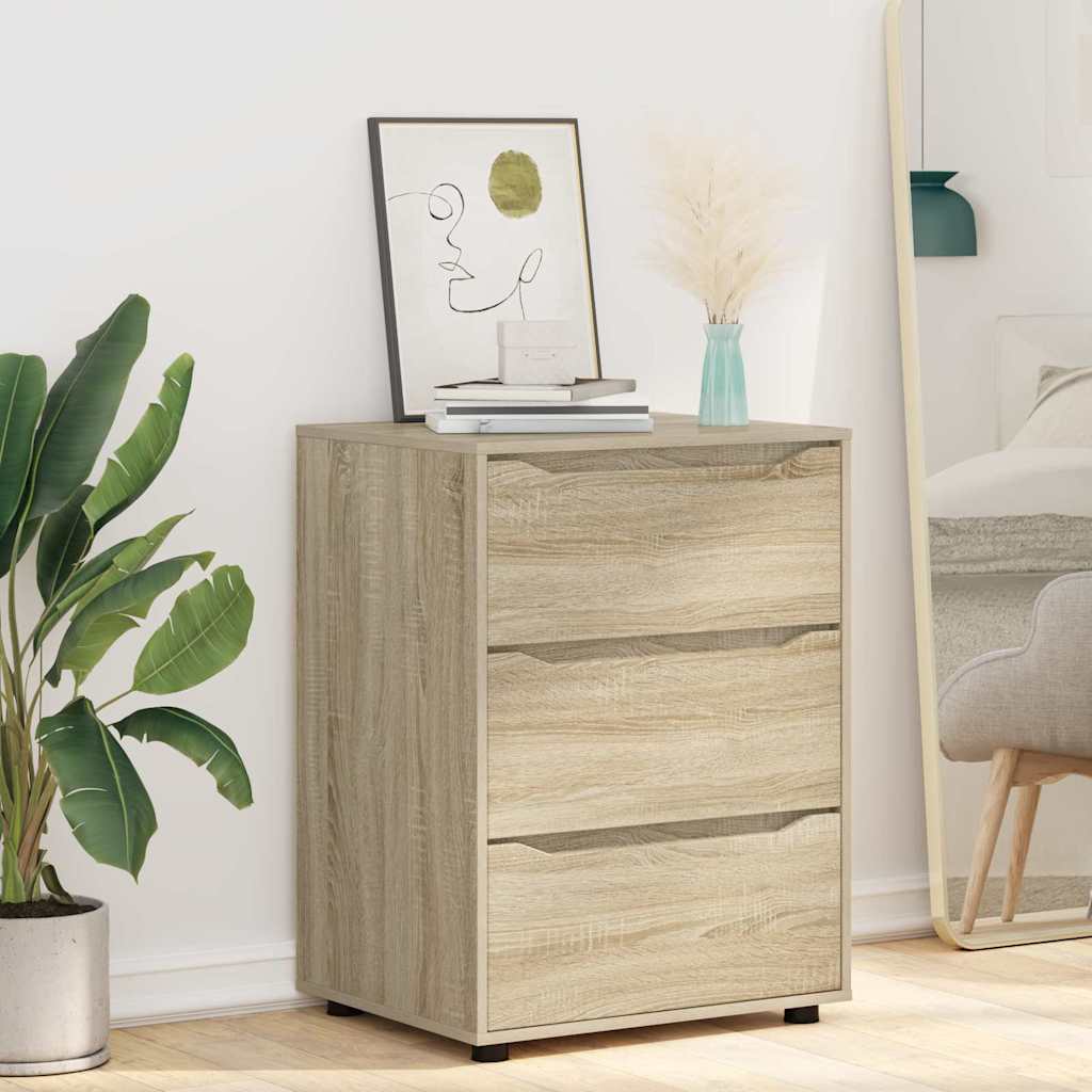 vidaXL Aufbewahrungsschrank Sonoma-Eiche 60 x 48 x 81 cm Holzwerkstoff