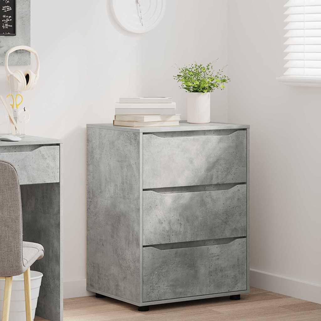 vidaXL Aufbewahrungsschrank Beton Grau 60 x 48 x 81 cm Holzwerkstoff