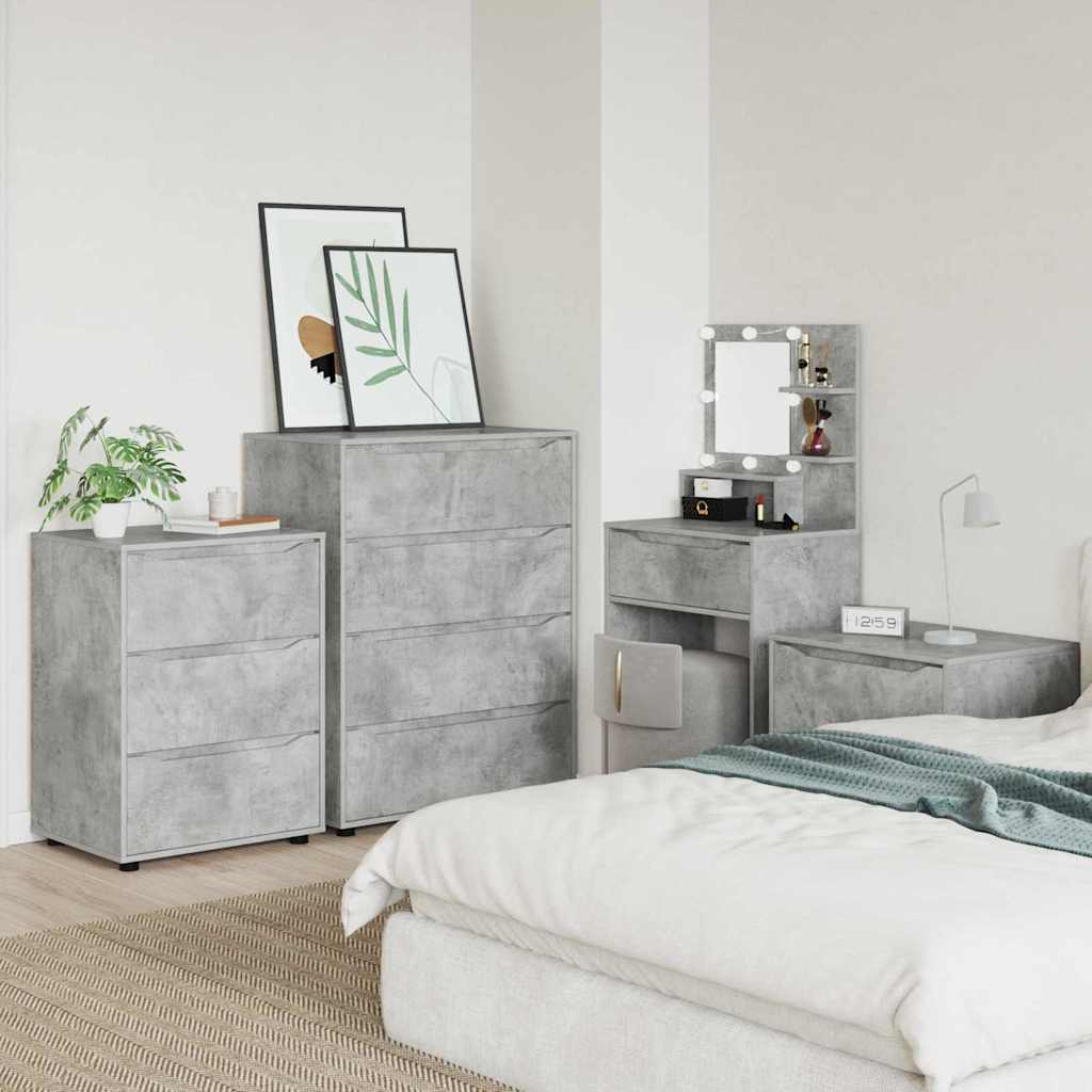 vidaXL Aufbewahrungsschrank Beton Grau 60 x 48 x 81 cm Holzwerkstoff