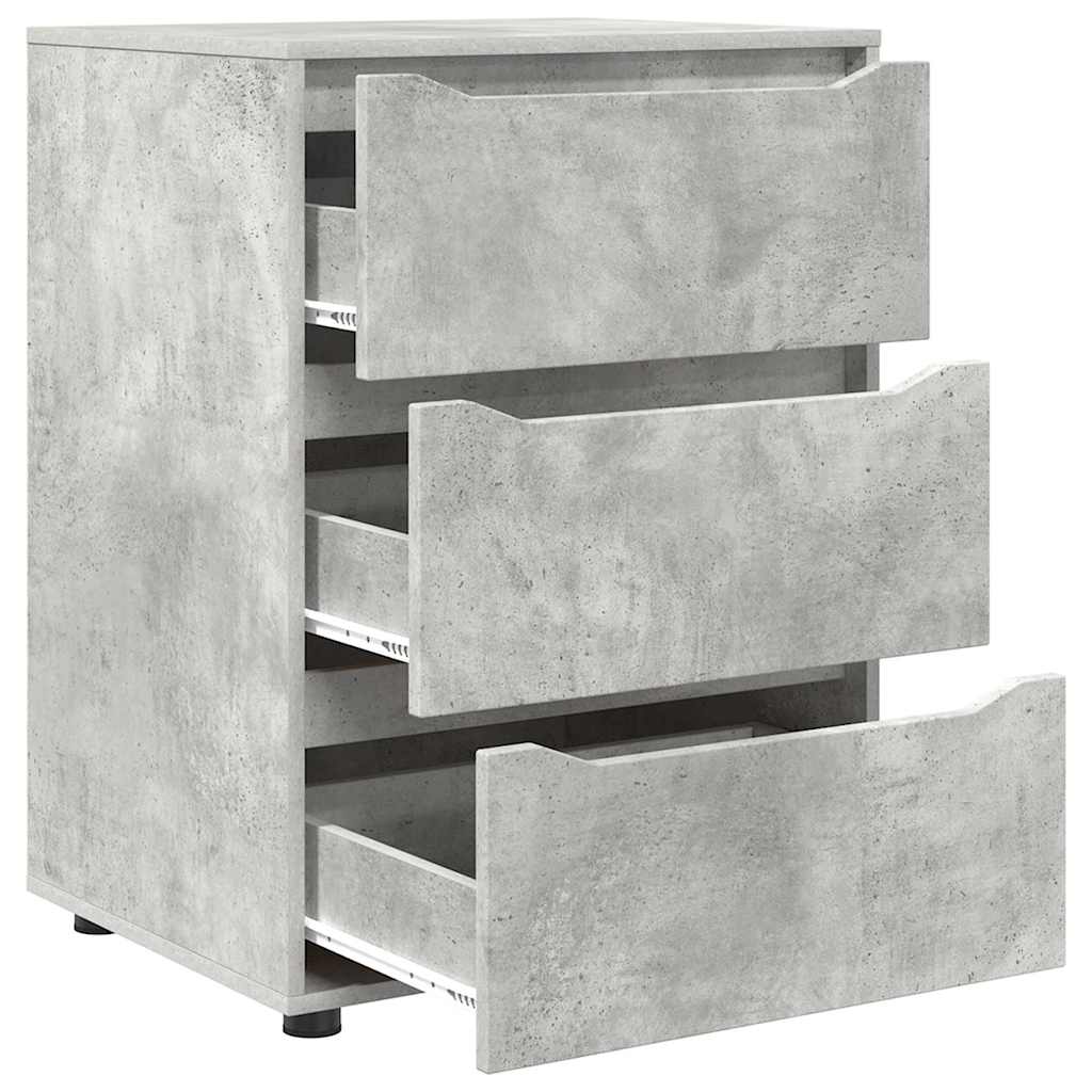 vidaXL Aufbewahrungsschrank Beton Grau 60 x 48 x 81 cm Holzwerkstoff