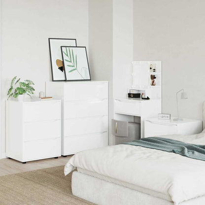 Aufbewahrungsschrank Hochglanz Weiß 60 x 48 x 81 cm