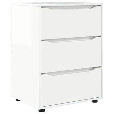 vidaXL Aufbewahrungsschrank Hochglanz Weiß 60 x 48 x 81 cm