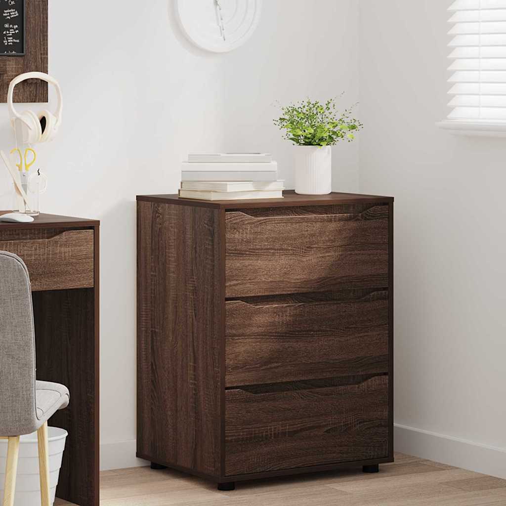 vidaXL Aufbewahrungsschrank Braun Eichen-Optik 60 x 48 x 81 cm