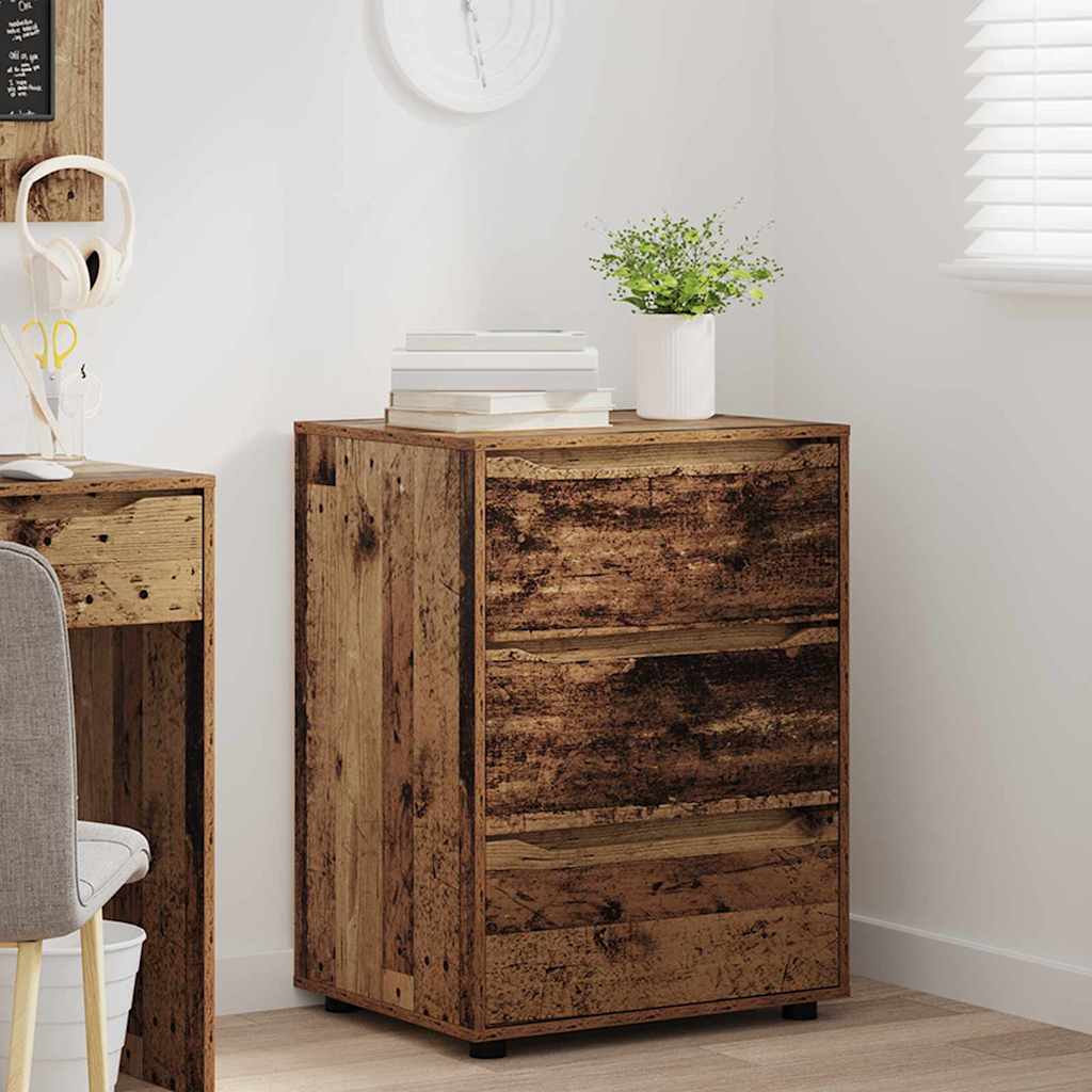 vidaXL Aufbewahrungsschrank Altholz 60 x 48 x 81 cm Holzwerkstoff