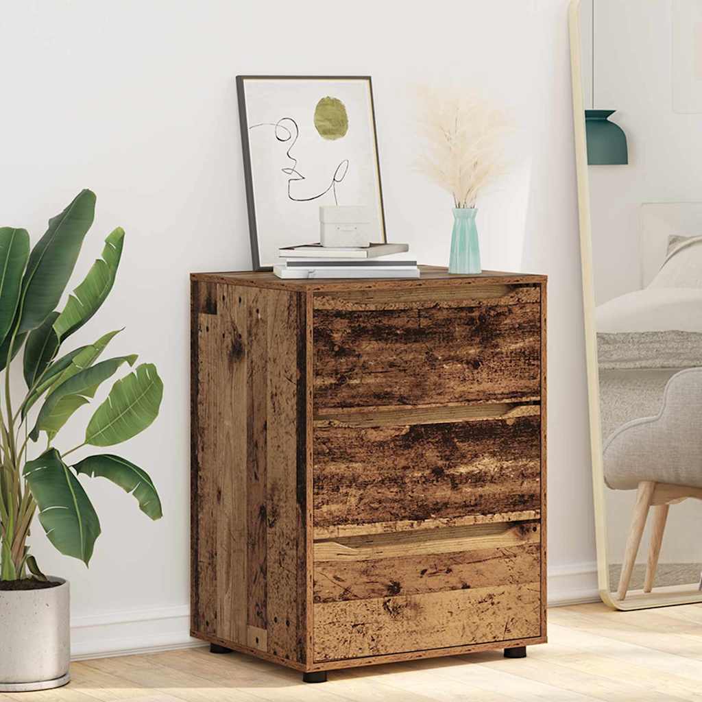 vidaXL Aufbewahrungsschrank Altholz 60 x 48 x 81 cm Holzwerkstoff