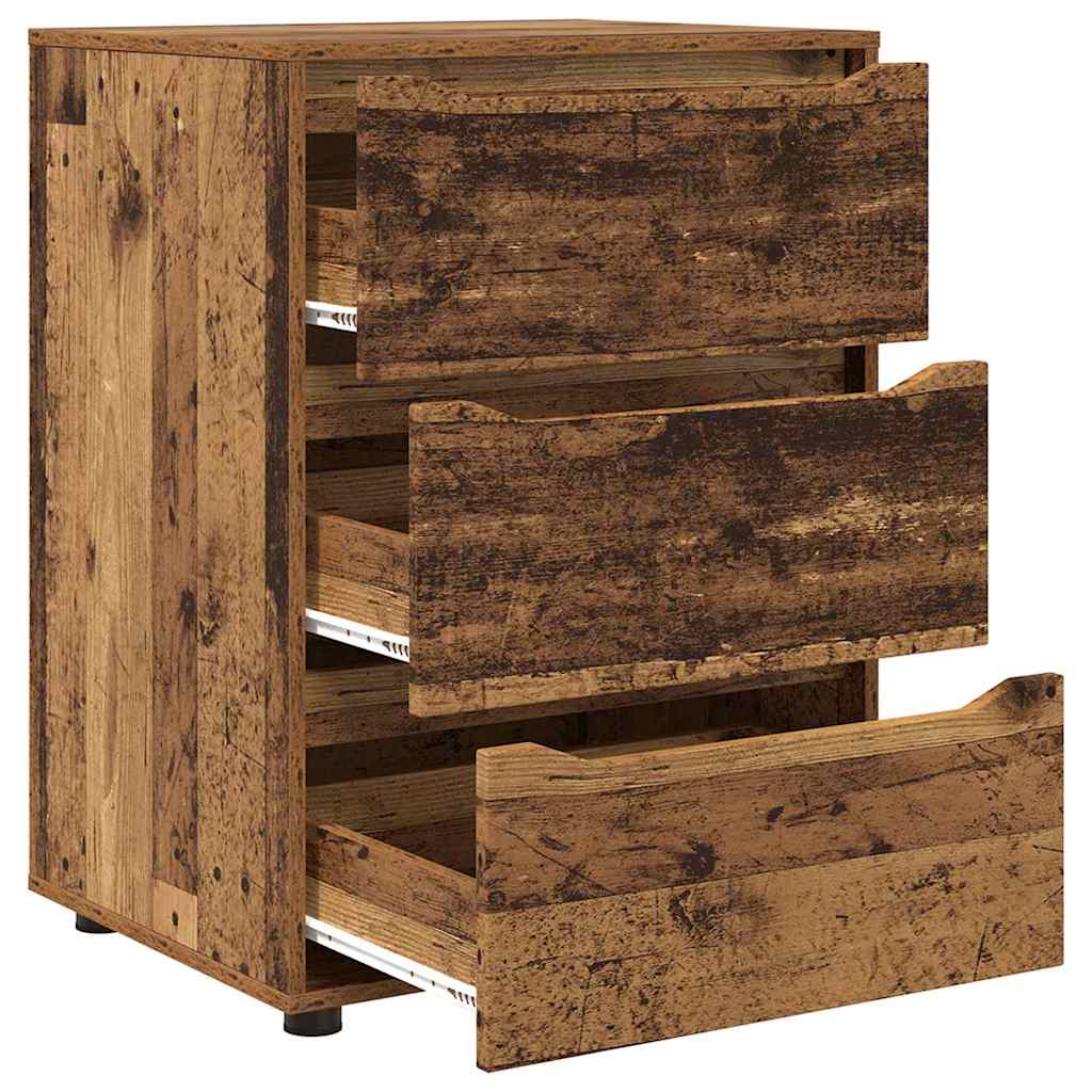 vidaXL Aufbewahrungsschrank Altholz 60 x 48 x 81 cm Holzwerkstoff