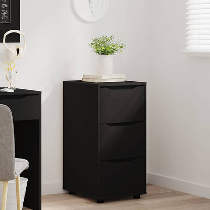 vidaXL Aufbewahrungsschrank Schwarz 40 x 48 x 81 cm Holzwerkstoff
