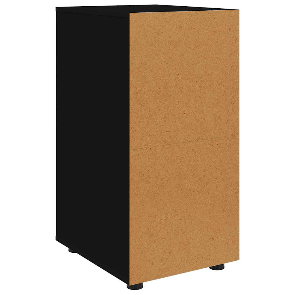 vidaXL Aufbewahrungsschrank Schwarz 40 x 48 x 81 cm Holzwerkstoff
