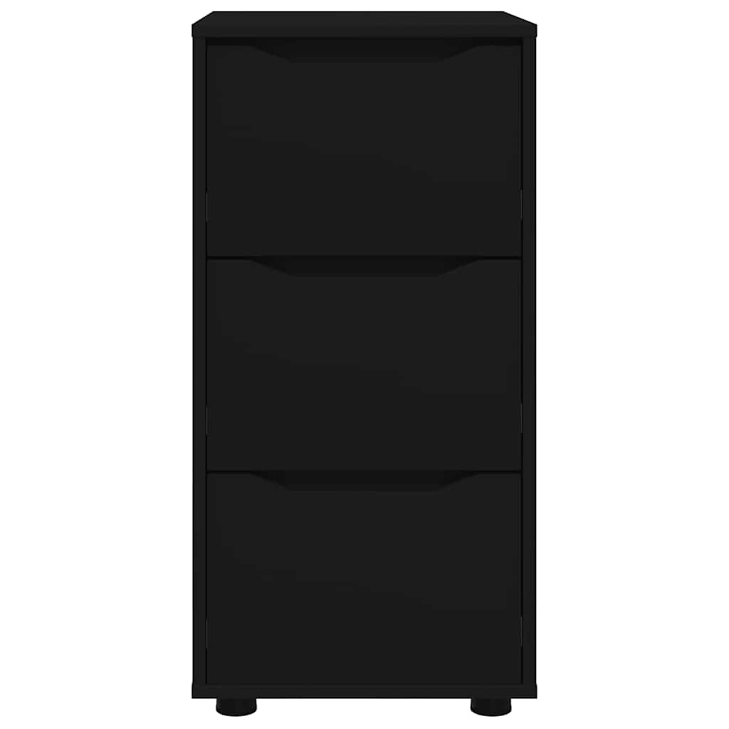 vidaXL Aufbewahrungsschrank Schwarz 40 x 48 x 81 cm Holzwerkstoff
