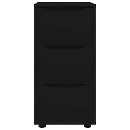 vidaXL Aufbewahrungsschrank Schwarz 40 x 48 x 81 cm Holzwerkstoff