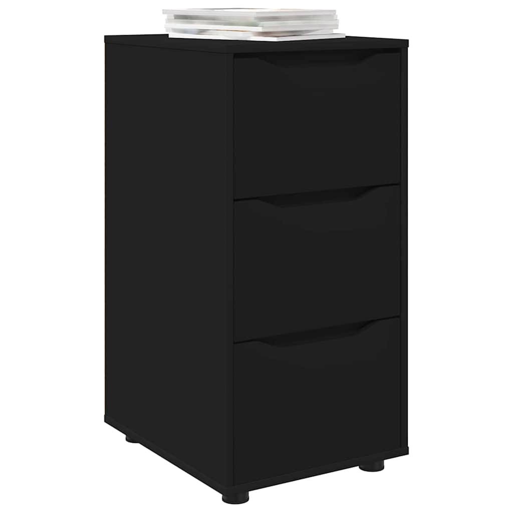 vidaXL Aufbewahrungsschrank Schwarz 40 x 48 x 81 cm Holzwerkstoff