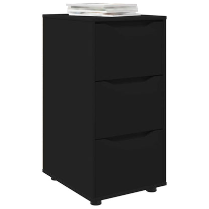 vidaXL Aufbewahrungsschrank Schwarz 40 x 48 x 81 cm Holzwerkstoff