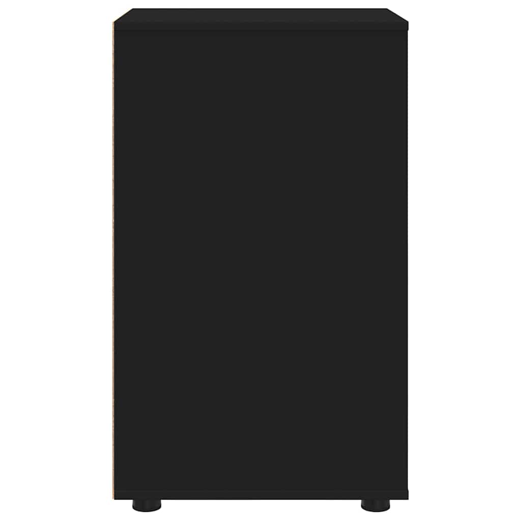 vidaXL Aufbewahrungsschrank Schwarz 40 x 48 x 81 cm Holzwerkstoff