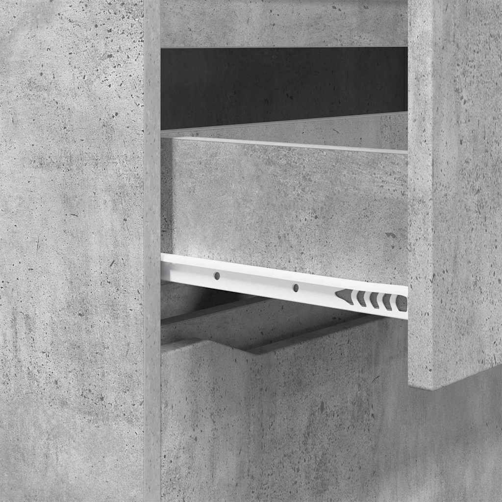 vidaXL Aufbewahrungsschrank Beton Grau 40 x 48 x 81 cm Holzwerkstoff