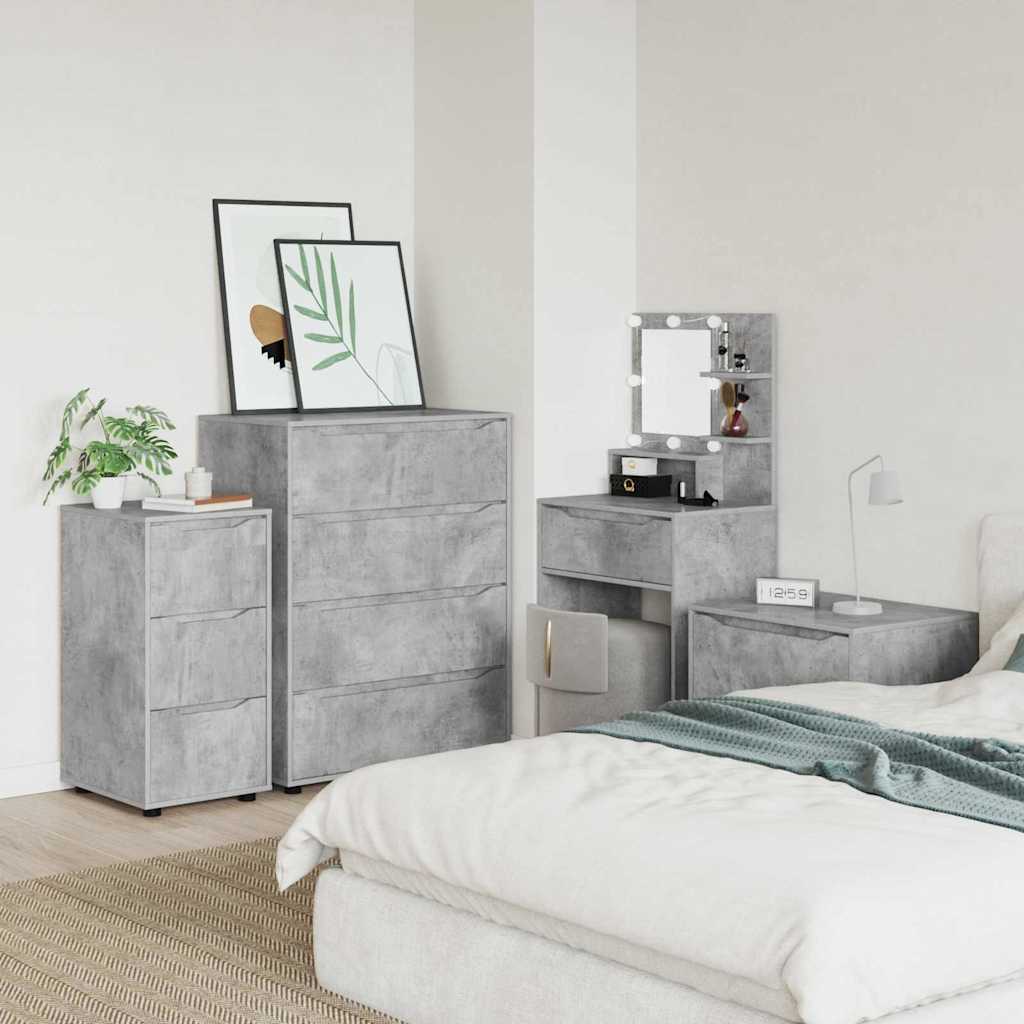 vidaXL Aufbewahrungsschrank Beton Grau 40 x 48 x 81 cm Holzwerkstoff