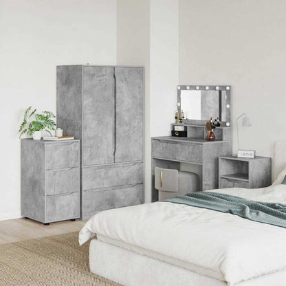 vidaXL Aufbewahrungsschrank Beton Grau 40 x 48 x 81 cm Holzwerkstoff