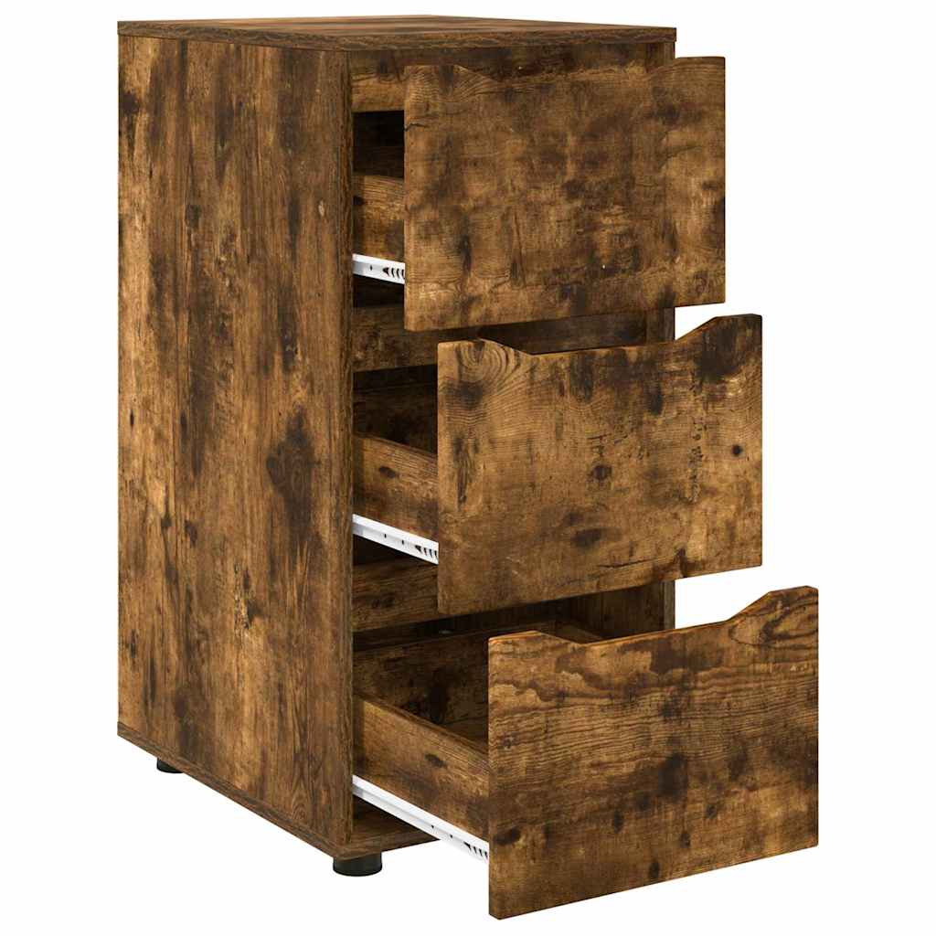 vidaXL Aufbewahrungsschrank Geräucherte Eiche 40 x 48 x 81 cm