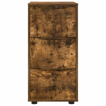 vidaXL Aufbewahrungsschrank Geräucherte Eiche 40 x 48 x 81 cm