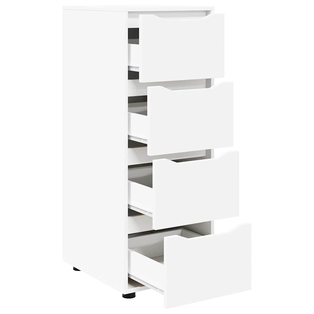 vidaXL Aufbewahrungsschrank Weiß 40 x 48 x 105 cm Holzwerkstoff