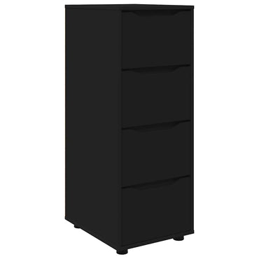 vidaXL Aufbewahrungsschrank Schwarz 40 x 48 x 105 cm Holzwerkstoff
