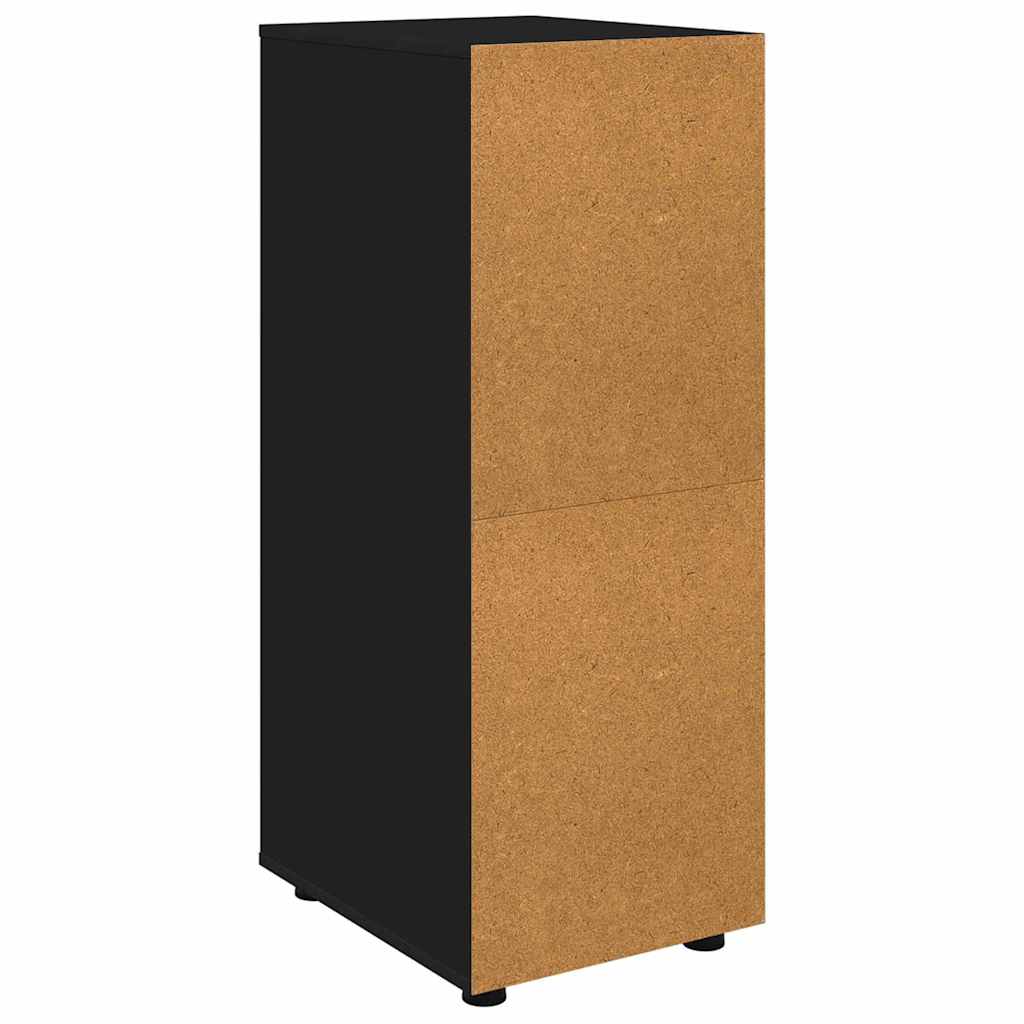 vidaXL Aufbewahrungsschrank Schwarz 40 x 48 x 105 cm Holzwerkstoff