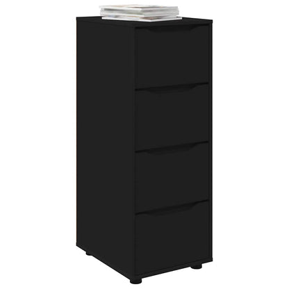 vidaXL Aufbewahrungsschrank Schwarz 40 x 48 x 105 cm Holzwerkstoff