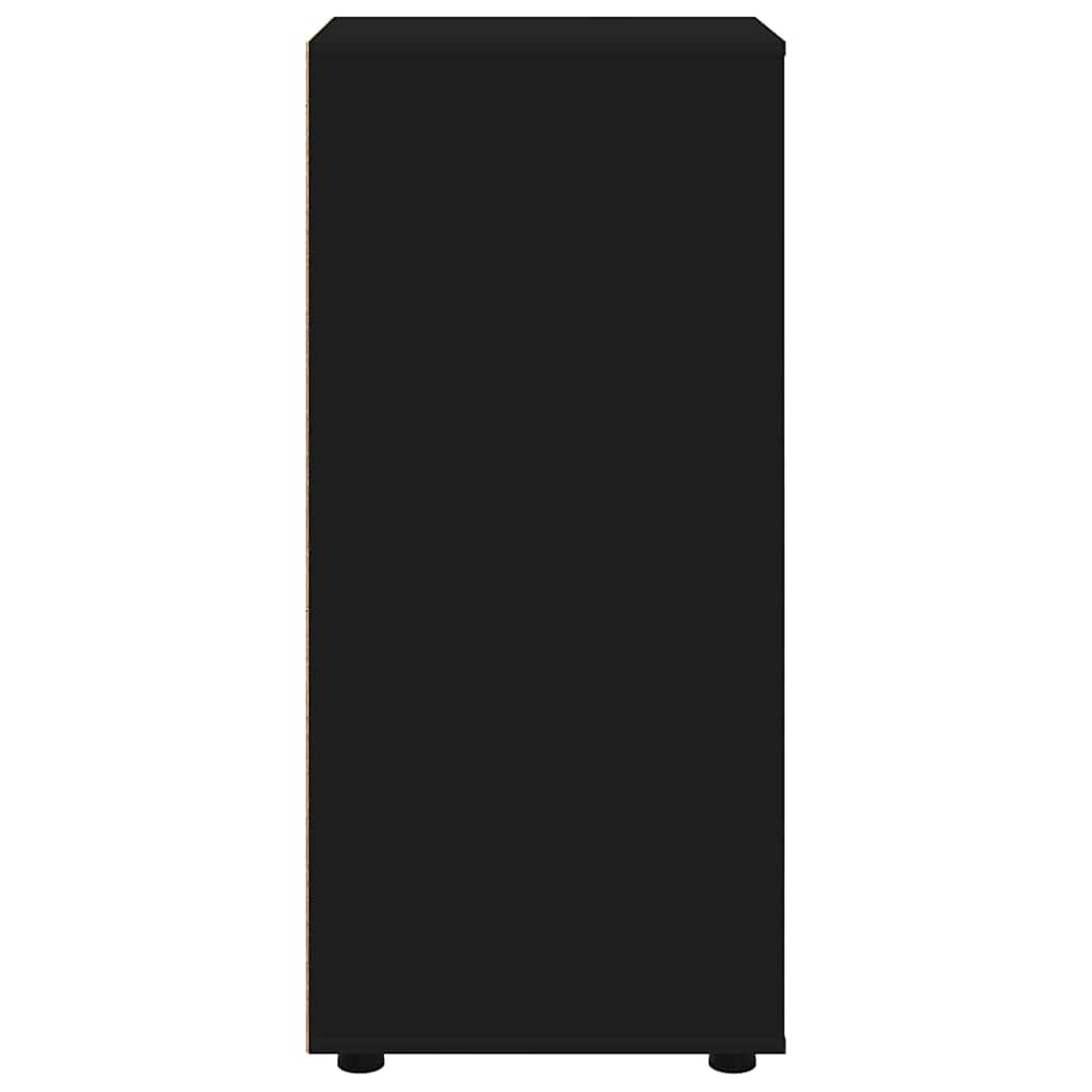 vidaXL Aufbewahrungsschrank Schwarz 40 x 48 x 105 cm Holzwerkstoff