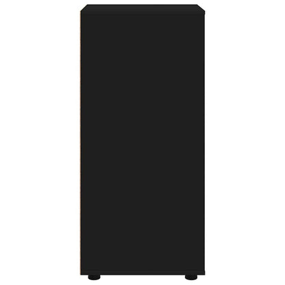 vidaXL Aufbewahrungsschrank Schwarz 40 x 48 x 105 cm Holzwerkstoff