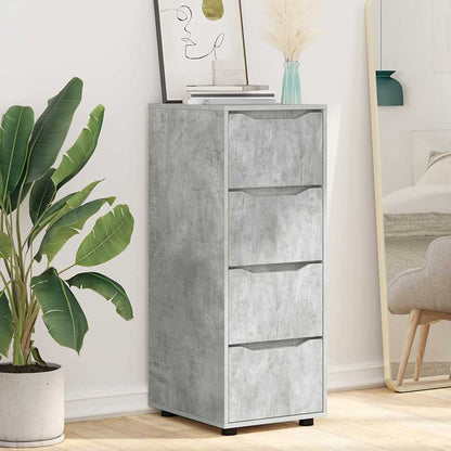 vidaXL Aufbewahrungsschrank Beton Grau 40 x 48 x 105 cm Holzwerkstoff