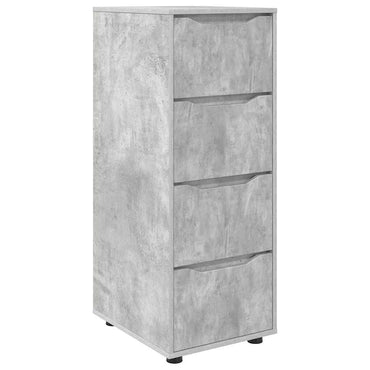 vidaXL Aufbewahrungsschrank Beton Grau 40 x 48 x 105 cm Holzwerkstoff