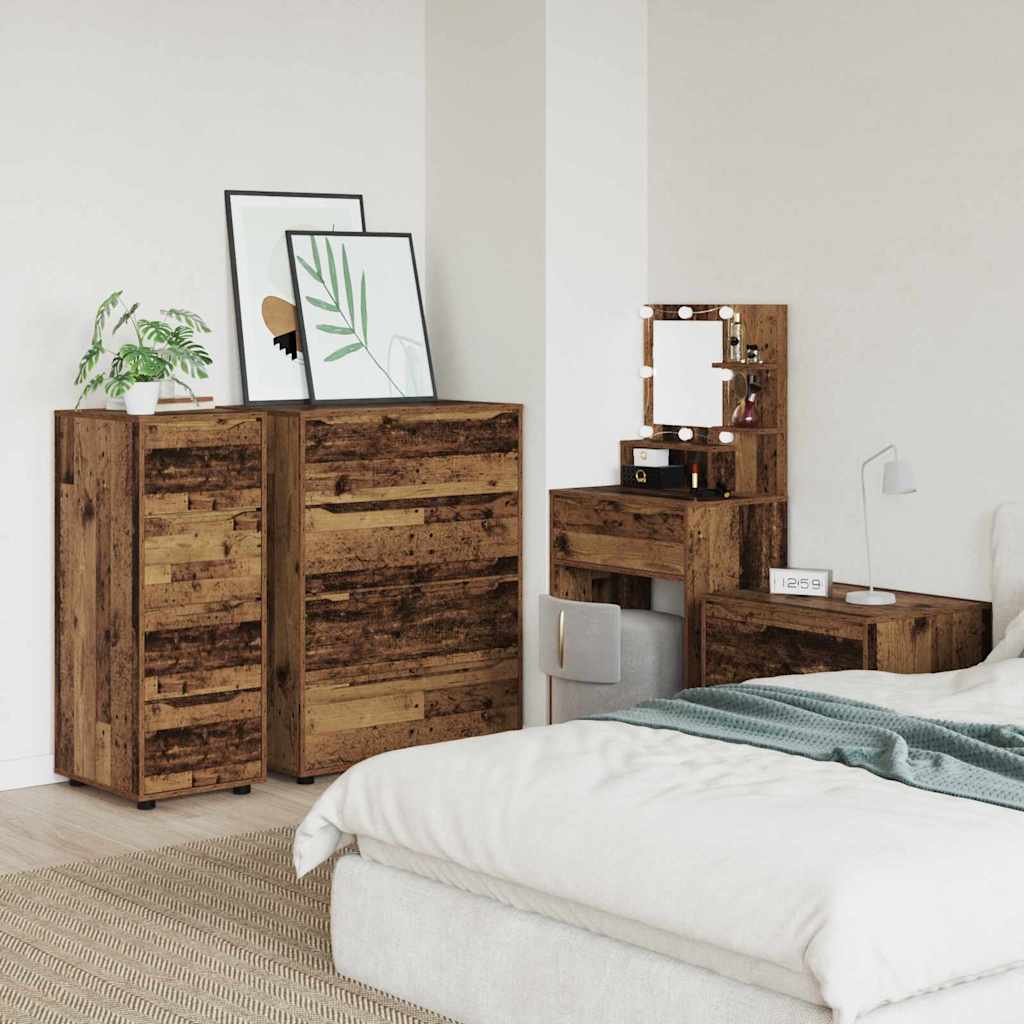 vidaXL Aufbewahrungsschrank Altholz 40 x 48 x 105 cm Holzwerkstoff
