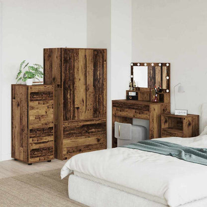 vidaXL Aufbewahrungsschrank Altholz 40 x 48 x 105 cm Holzwerkstoff