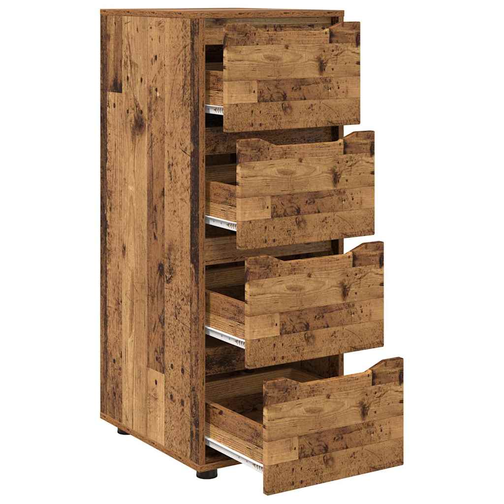 vidaXL Aufbewahrungsschrank Altholz 40 x 48 x 105 cm Holzwerkstoff