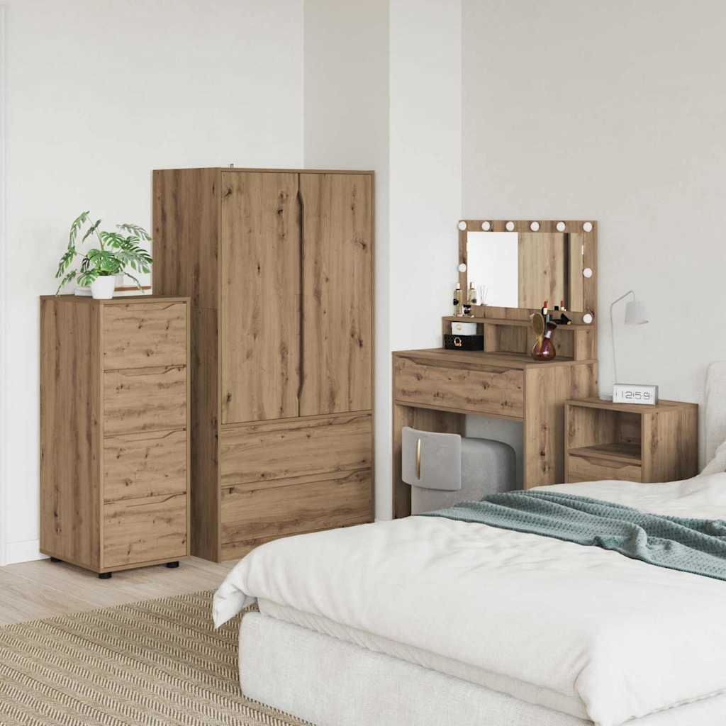 vidaXL Aufbewahrungsschrank Artisan-Eiche 40 x 48 x 105 cm