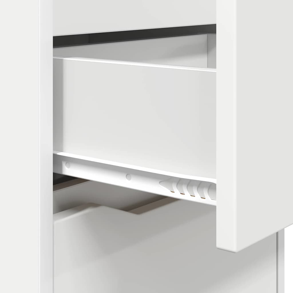 Nachttisch mit Schubladen Weiß 40 x 30 x 467 cm Holzwerkstoff