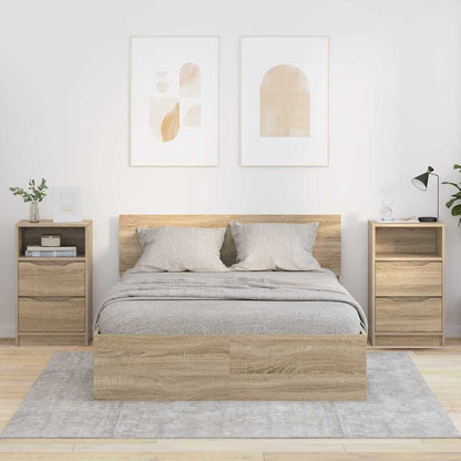 vidaXL Nachttische 2 pcs Sonoma-Eiche 40 x 30 x 467 cm Holzwerkstoff
