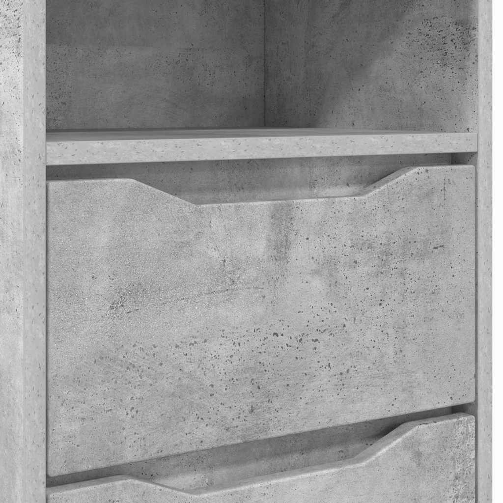 Nachttisch Beton Grau 40 x 30 x 467 cm Holzwerkstoff