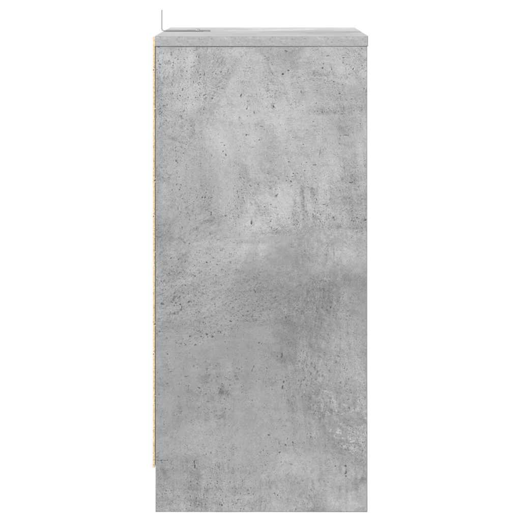 Nachttische 2 pcs Beton Grau 40 x 30 x 467 cm Holzwerkstoff