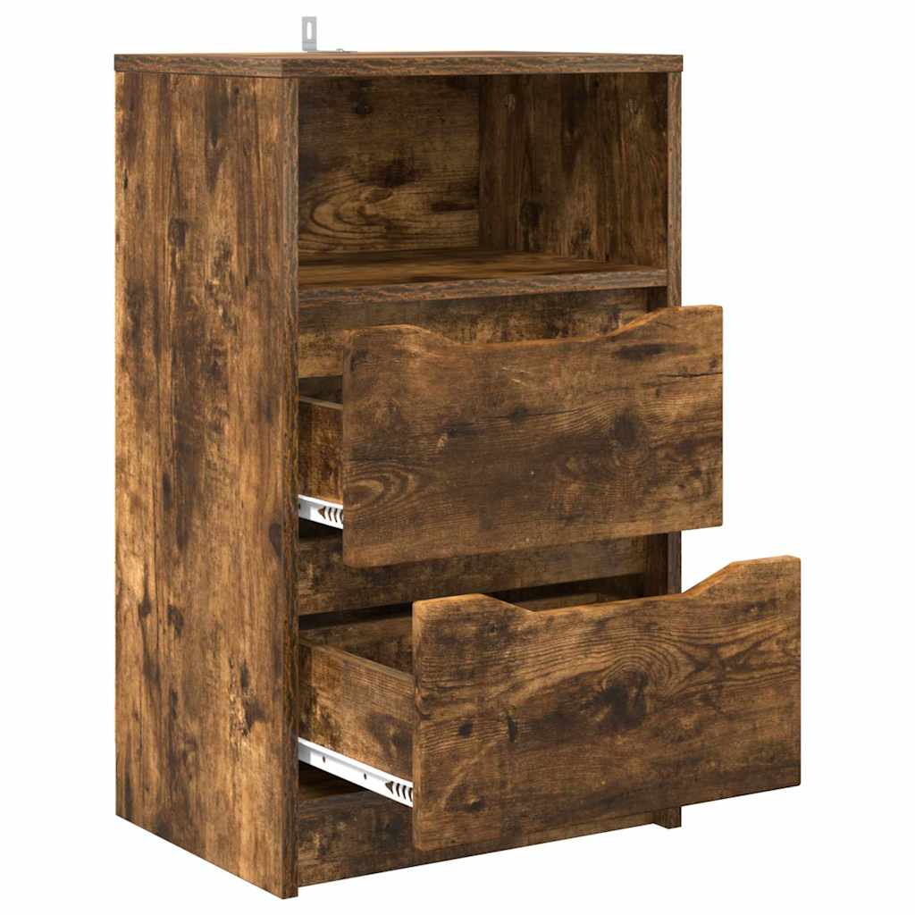 vidaXL Nachttisch Geräucherte Eiche 40 x 30 x 467 cm Holzwerkstoff