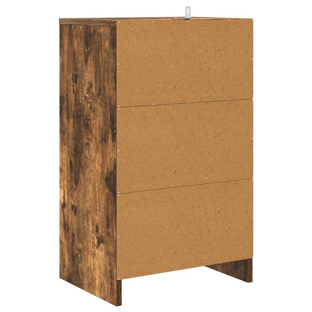 vidaXL Nachttisch Geräucherte Eiche 40 x 30 x 467 cm Holzwerkstoff