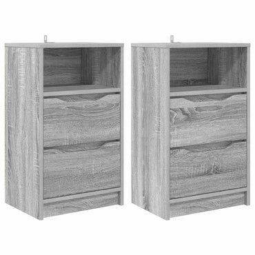 vidaXL Nachttische 2 pcs Graues Sonoma 40 x 30 x 467 cm Holzwerkstoff